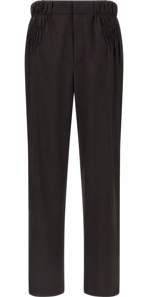 Kiko Kostadinov Brown Virgin Wool Casual Pants