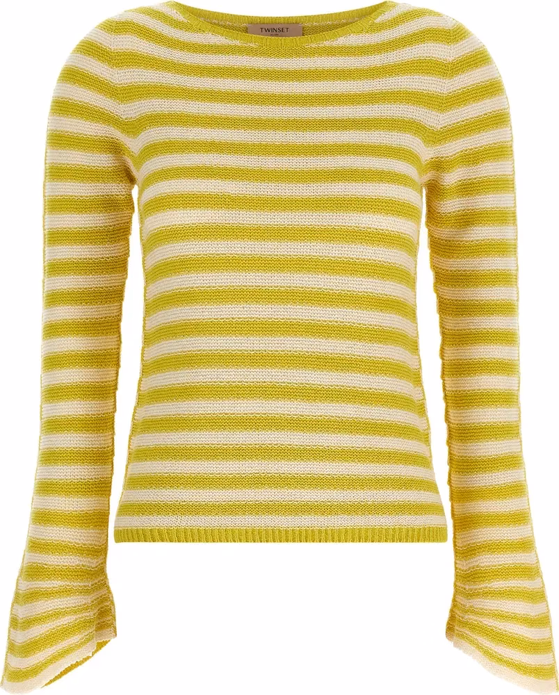 Twinset Bicolor Cotton Cardigan