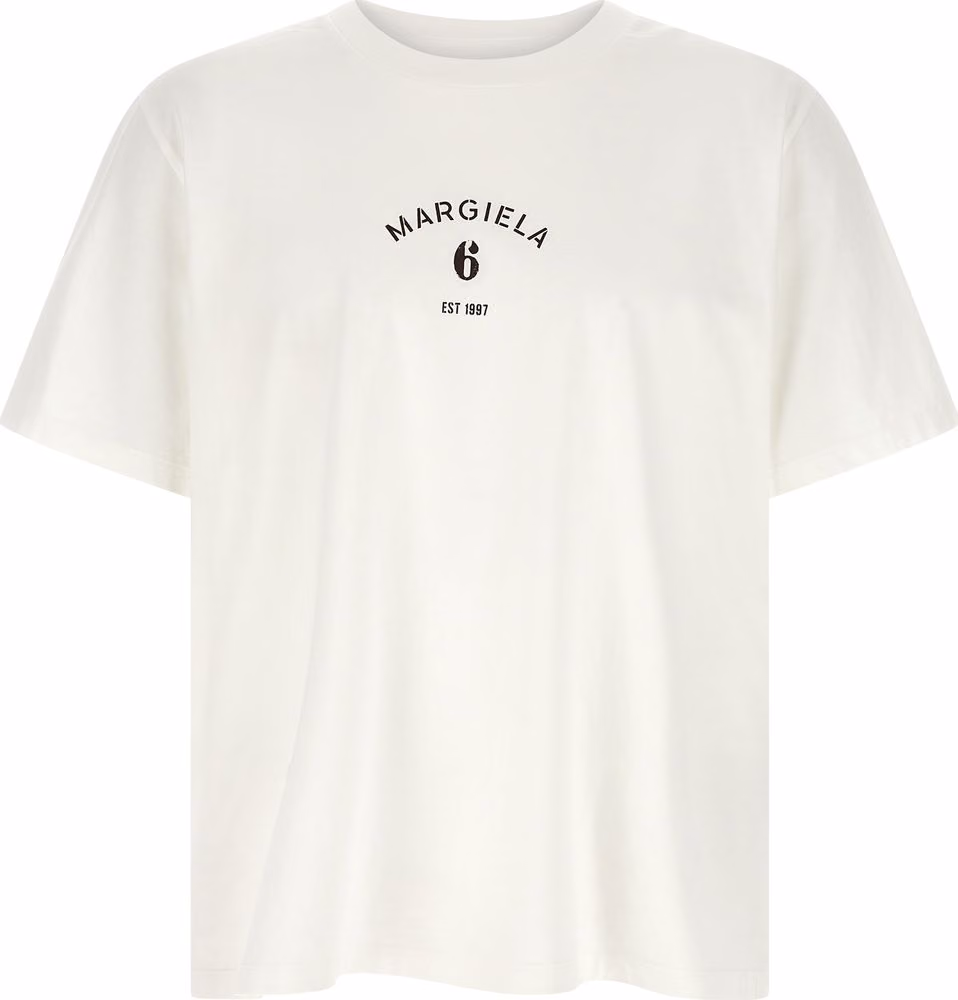 MM6 Maison Margiela White Cotton T-Shirt