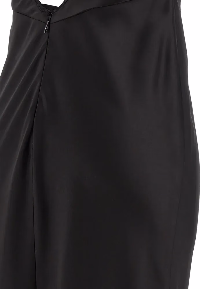 Elisabetta Franchi Black Polyester Long Dress