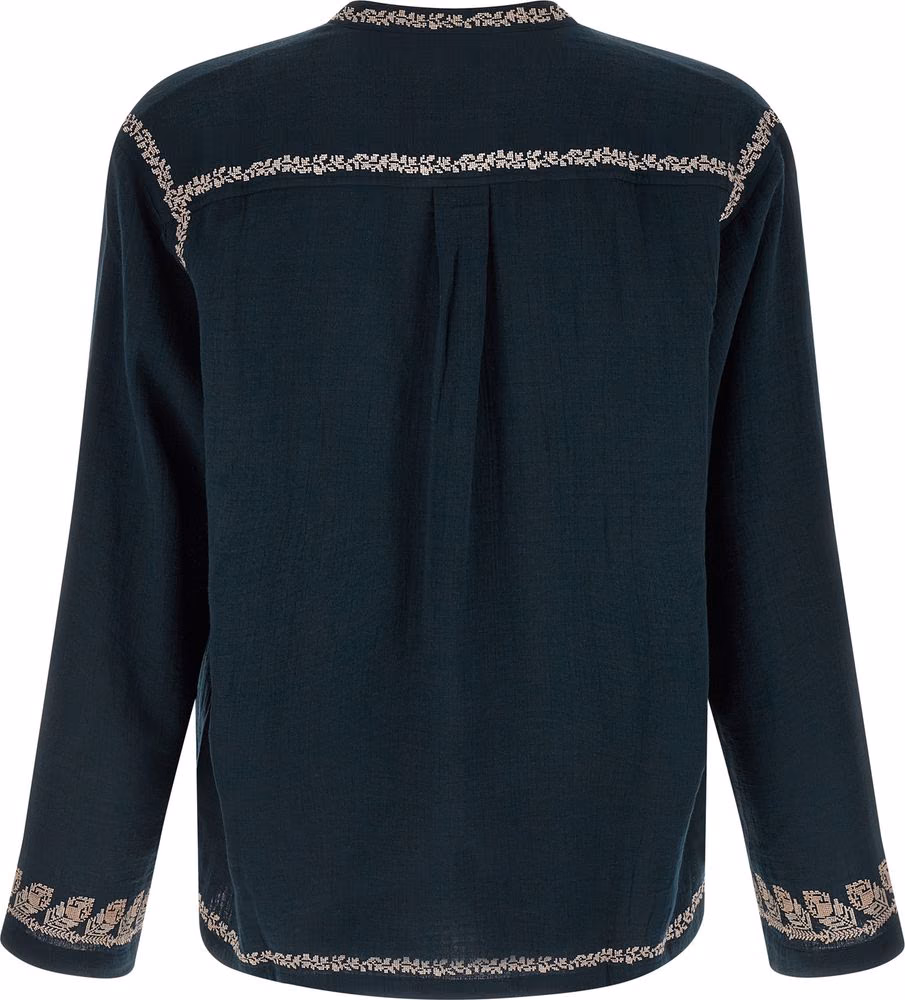 Isabel Marant Blue Cotton Blouse