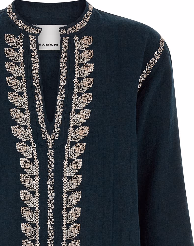 Isabel Marant Blue Cotton Blouse
