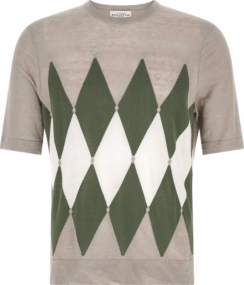 Ballantyne Gray Linen T-Shirt