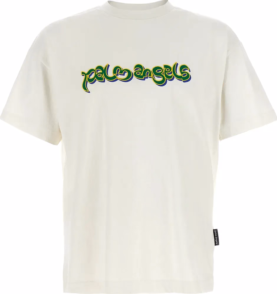 Palm Angels White Cotton T-Shirt