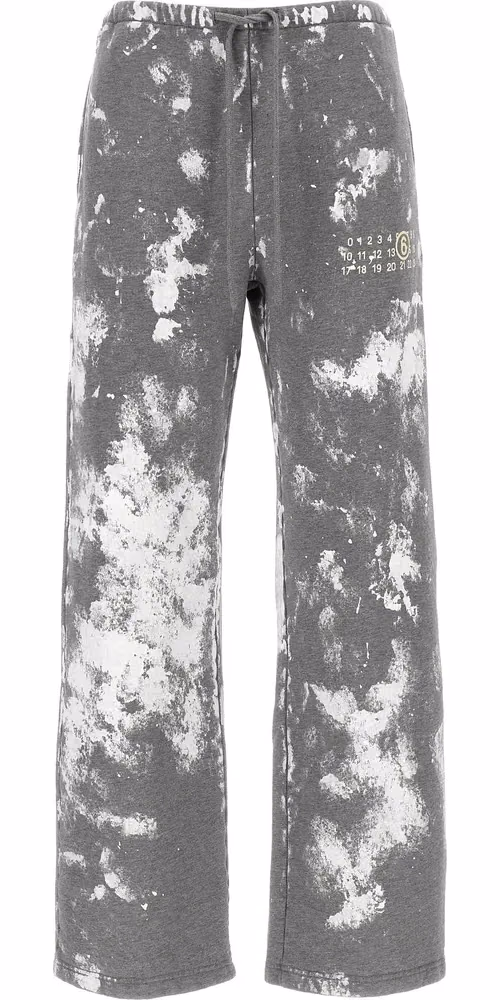 MM6 Maison Margiela Gray Cotton Joggers (Workout Pants)