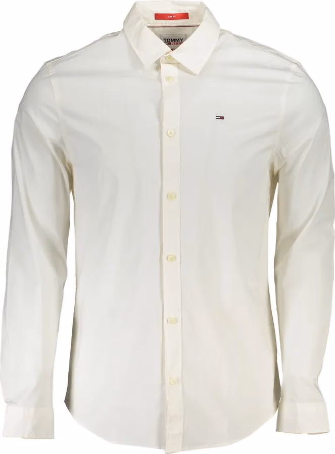 Tommy Hilfiger White Cotton Men's Shirt
