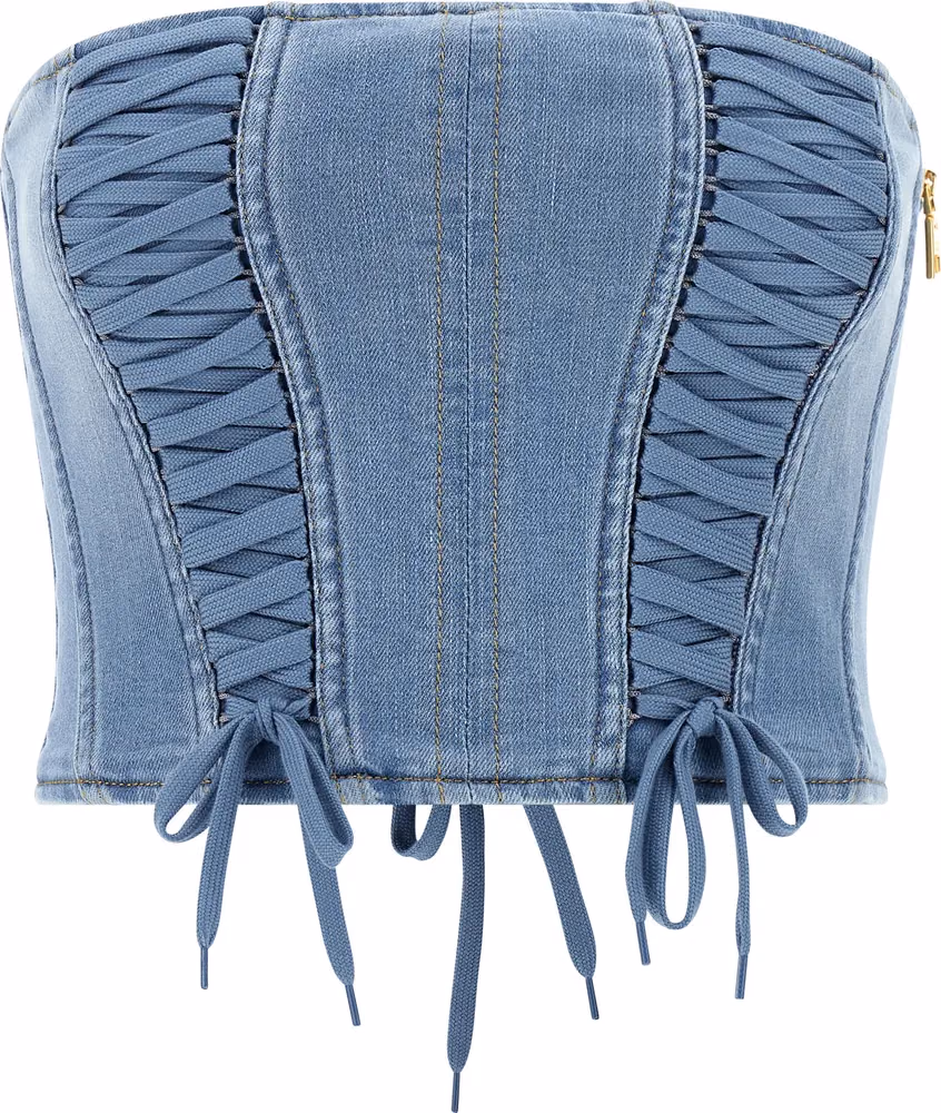 Elisabetta Franchi Blue Cotton Blouse