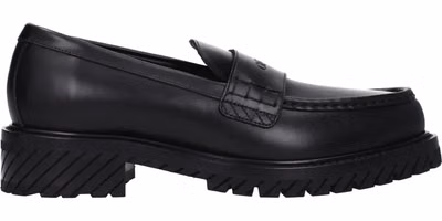 Black Leather Slip-On Loafers
