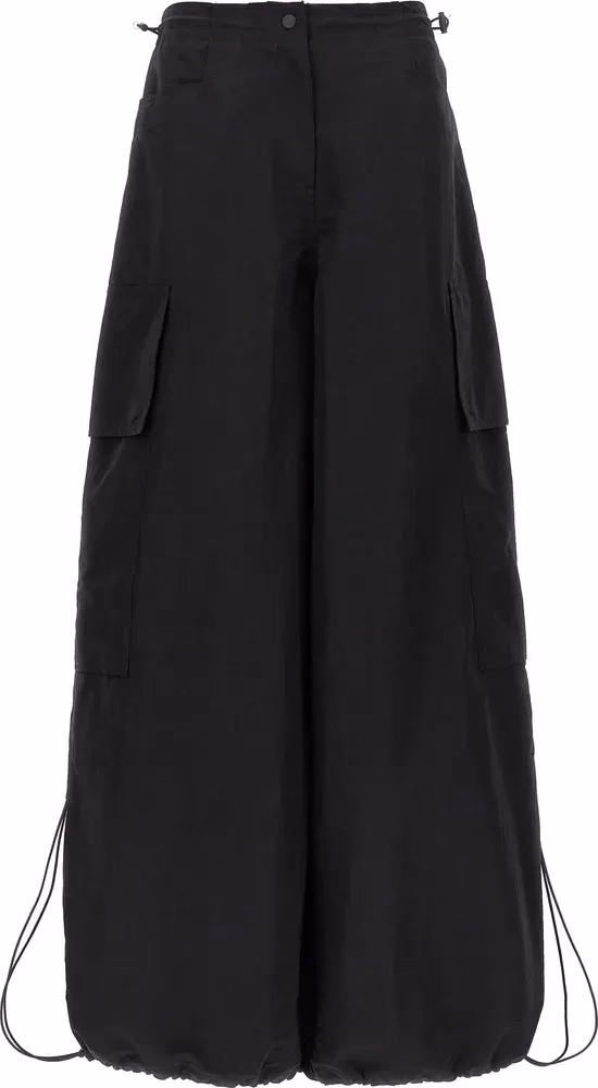 Palm Angels Black Polyamide Casual Pants