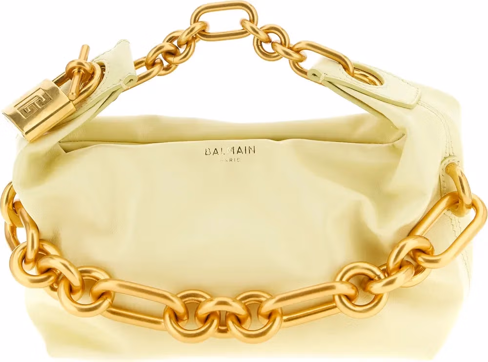 Balmain Bicolor Calfskin Handbag