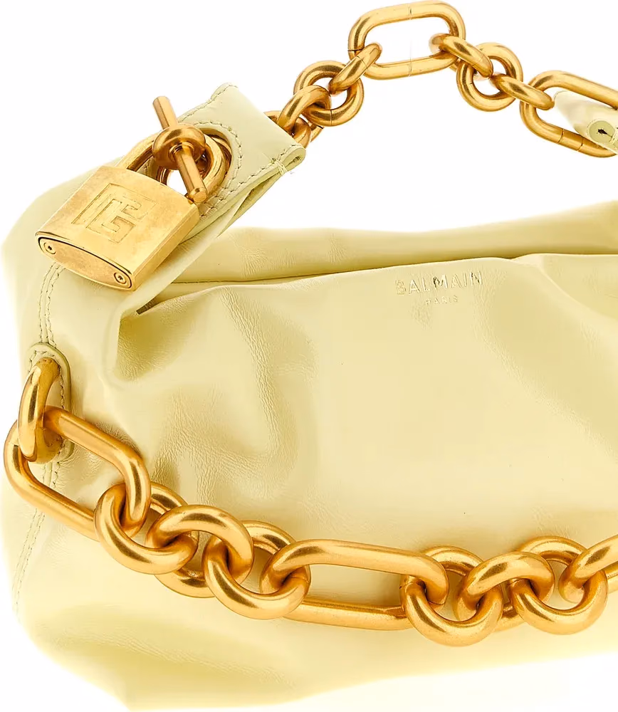 Balmain Bicolor Calfskin Handbag