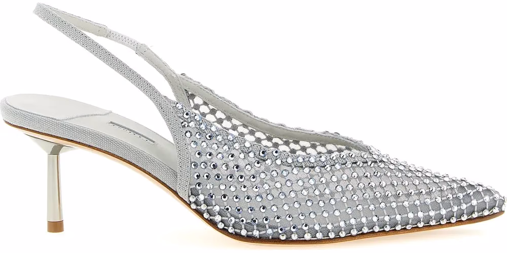LE SILLA Gray Polyester Mid Heel Pumps