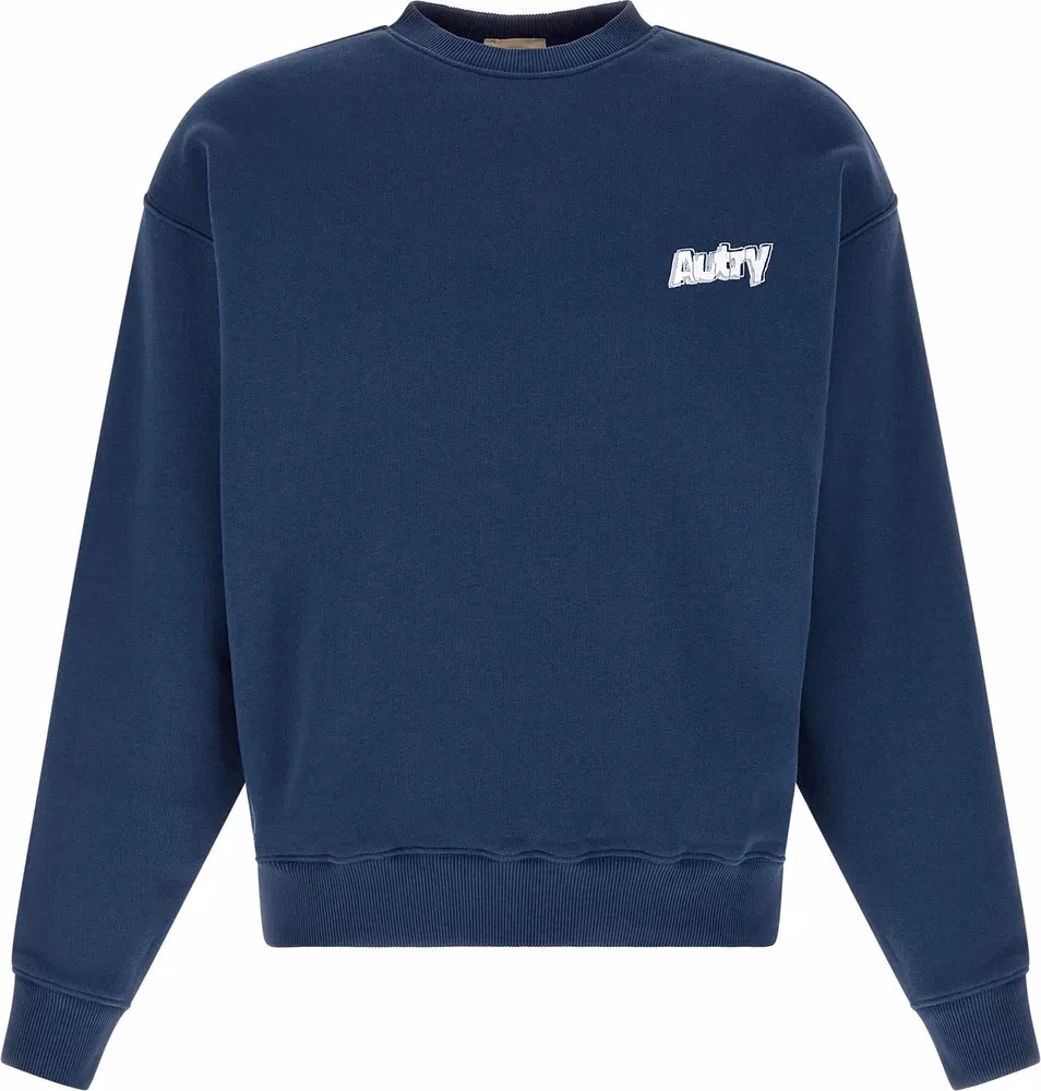 Autry Blue Cotton Sweatshirt