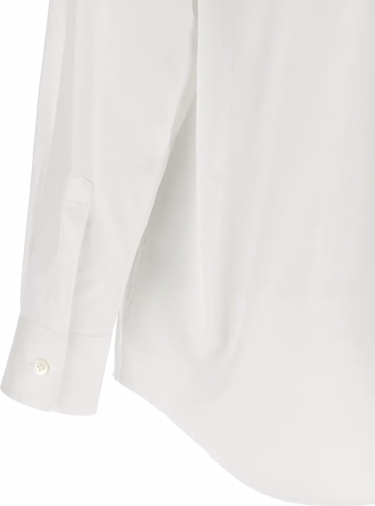 Comme Des Garçons White Cotton Blouse