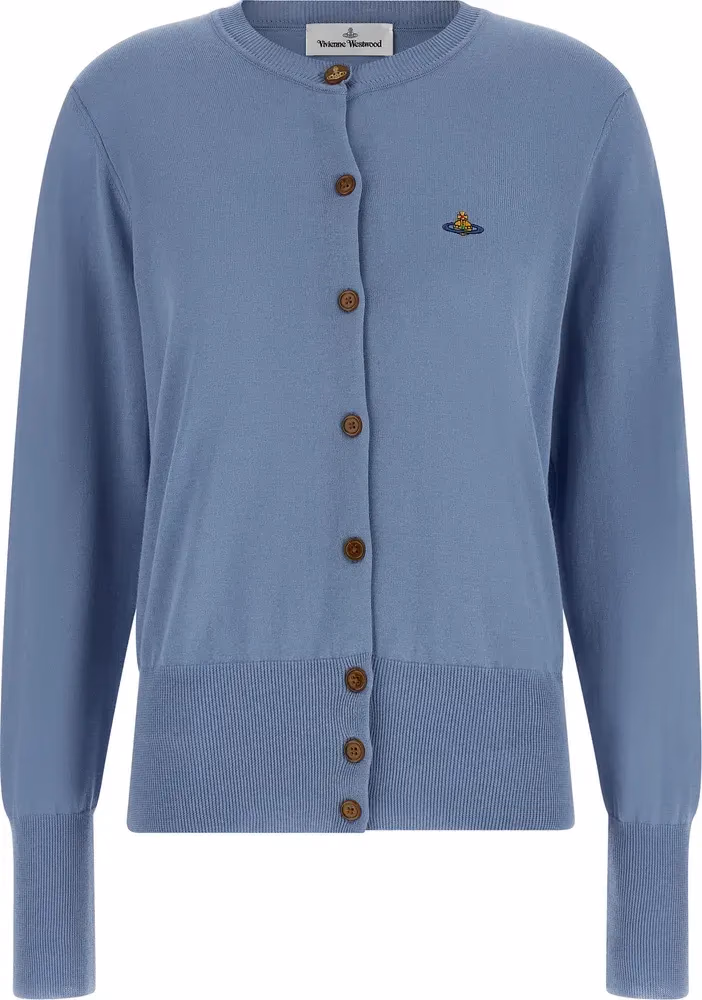 Vivienne Westwood Blue Cotton Cardigan