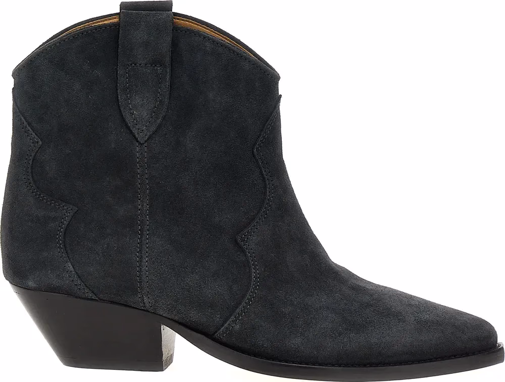 Isabel Marant Black Calfskin Chelsea Boots