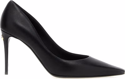 Black Lamb Leather High Heel Pumps