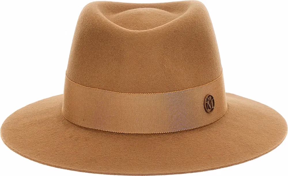 Maison Michel Brown Wool Fedora