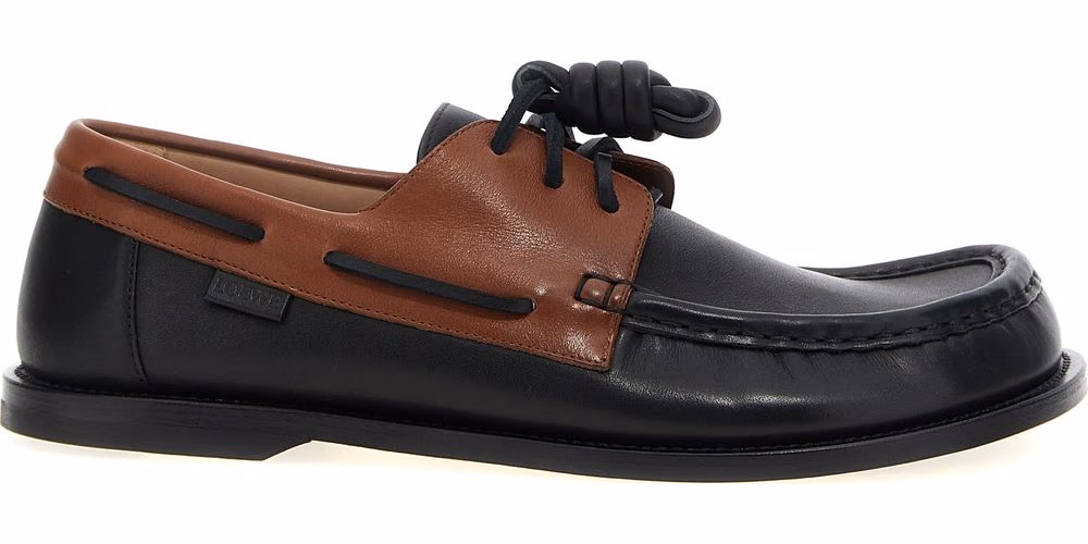 Loewe Multicolor Calfskin Slip-On Loafers