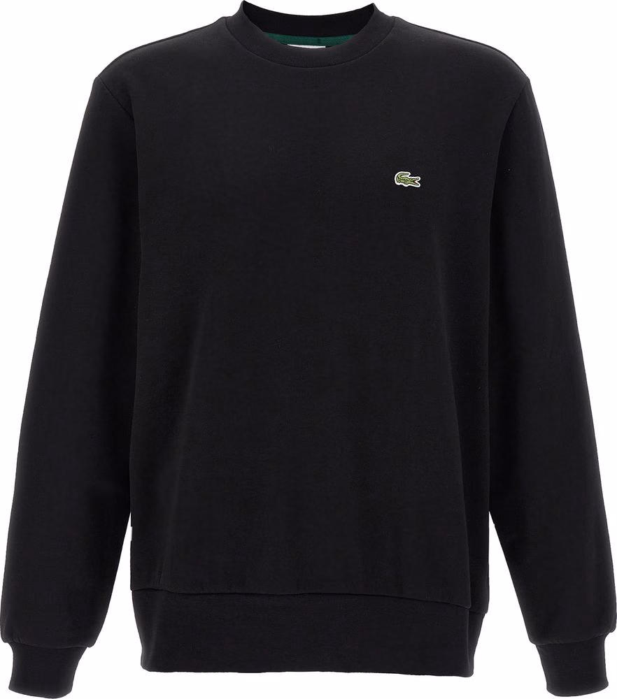 Lacoste Black Cotton Sweatshirt