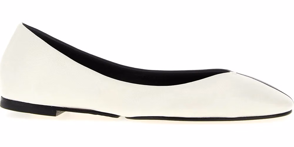 Jacquemus Bicolor Lamb Leather Ballet Flats