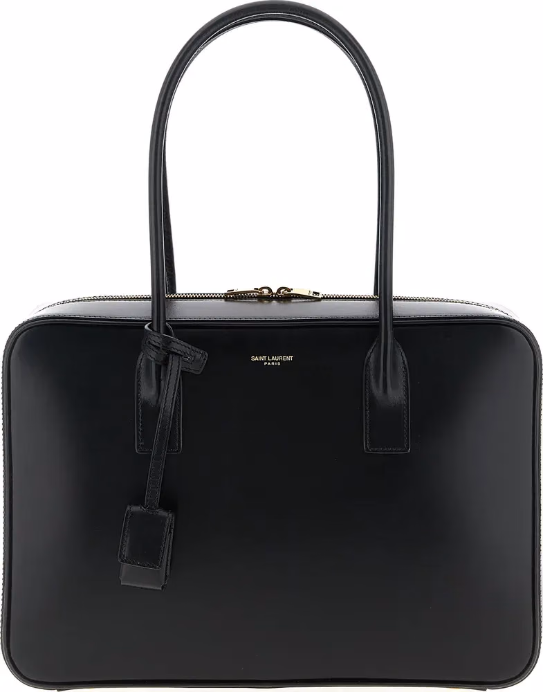 Saint Laurent Black Calfskin Shoulder Bag