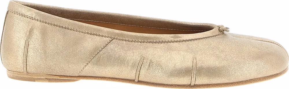 Maison Margiela Gold Cashmere Ballet Flats