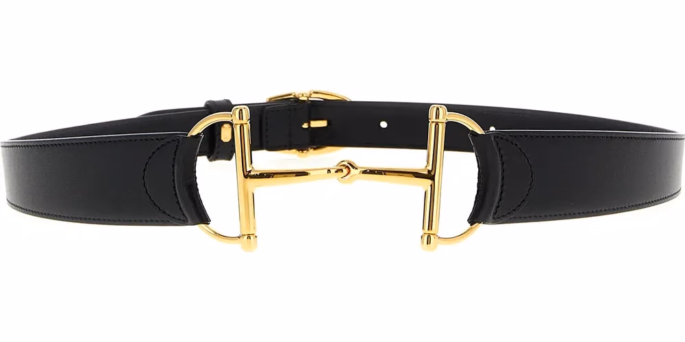 Gucci Black Calfskin Regular Belt