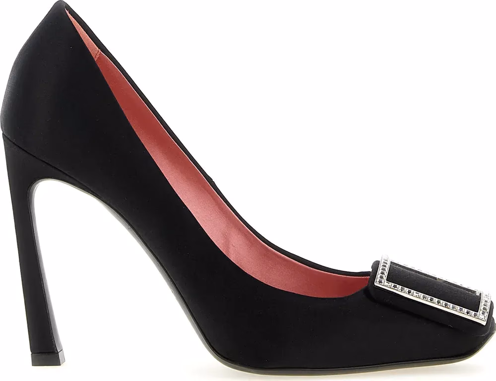 Roger Vivier Black Viscose High Heel Pumps