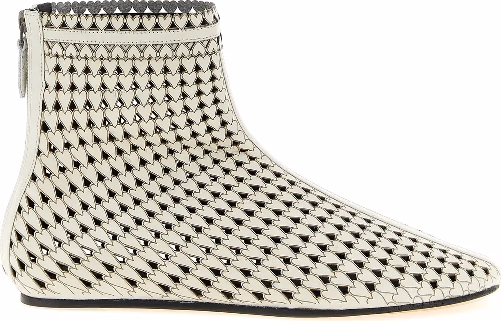 Isabel Marant Beige Calfskin Ankle Boots