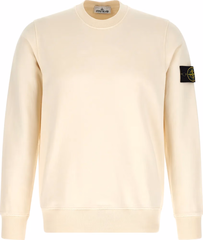 Stone Island Beige Cotton Sweatshirt