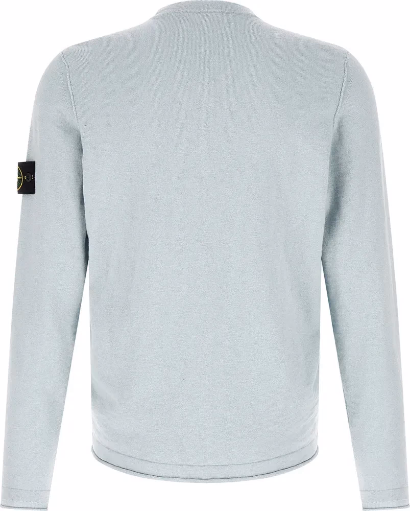 Stone Island Blue Cotton Cardigan