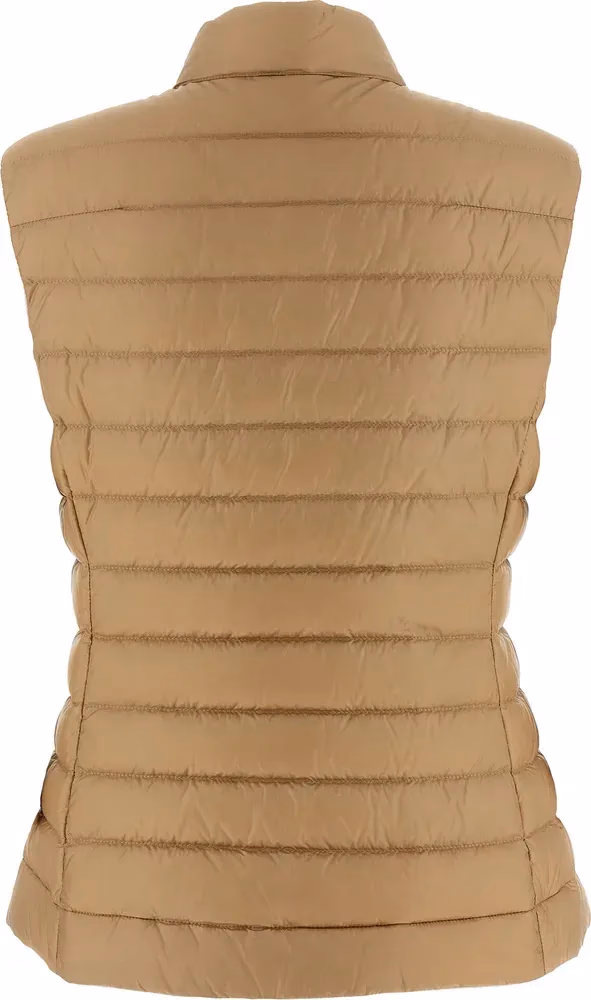 Moncler Beige Polyamide Sleeveless Jacket