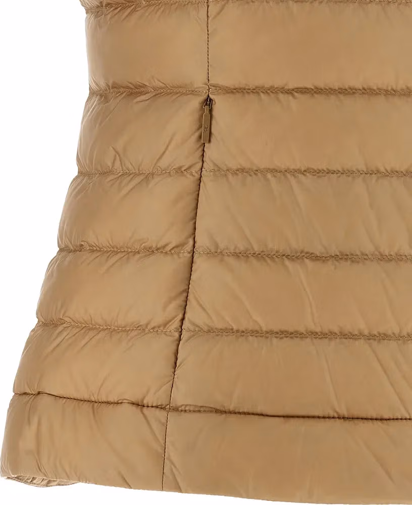 Moncler Beige Polyamide Sleeveless Jacket