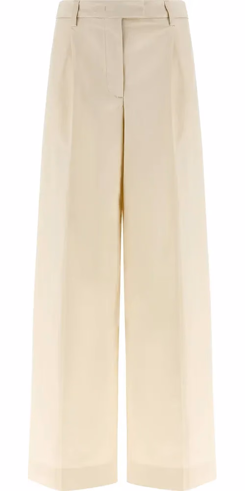 THELATEST White Cotton Casual Pants