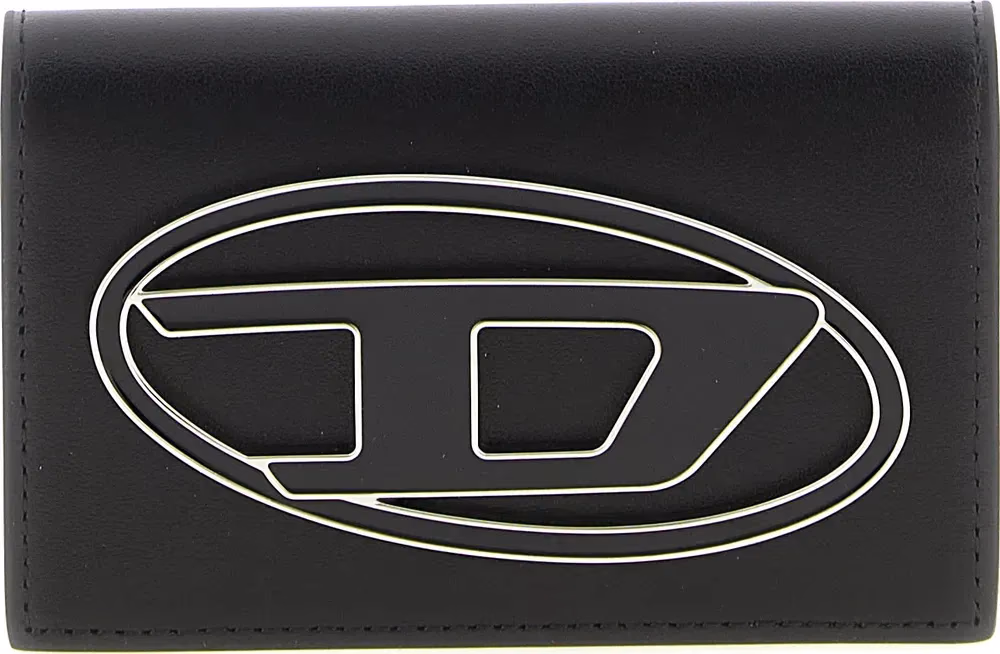 Diesel Black Leather Cardholder
