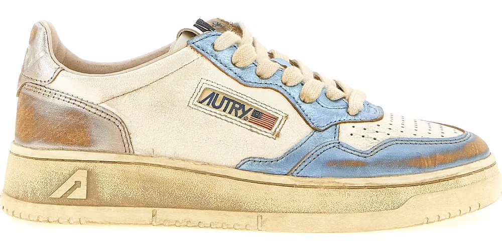 Autry Multicolor Bull Skin Low Top Sneakers