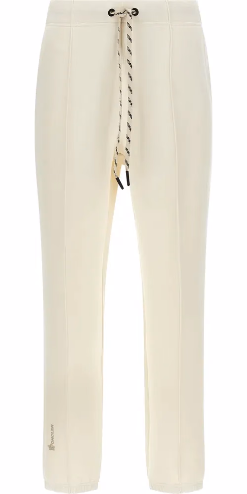 Moncler Grenoble White Polyester Joggers (Workout Pants)