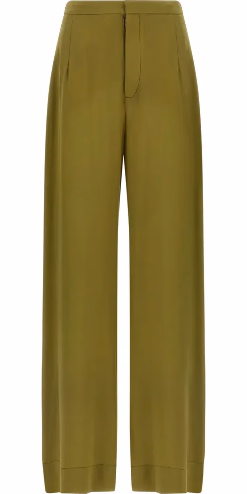 MAISON JEJIA Bicolor Silk Casual Pants