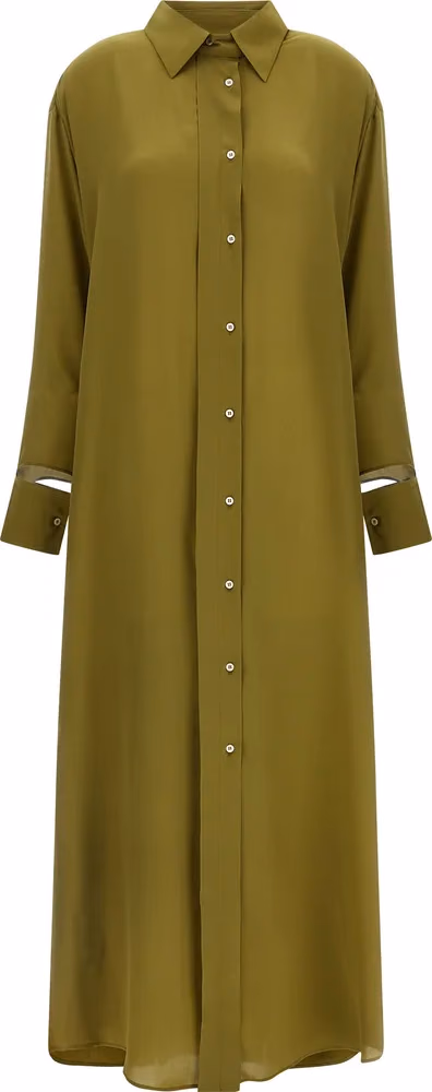 MAISON JEJIA Bicolor Silk Long Dress