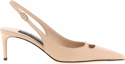 Multicolor Lamb Leather Mid Heel Pumps