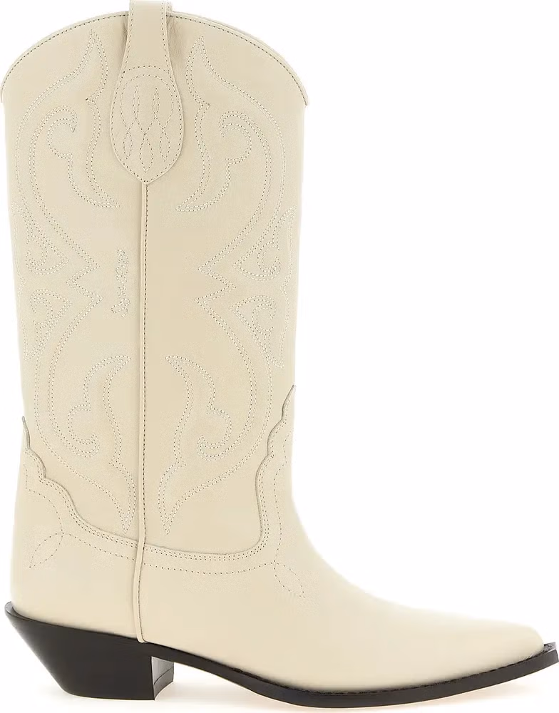 Sonora White Calfskin Chelsea Boots