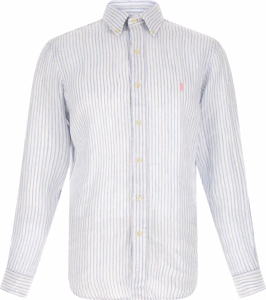 Polo Ralph Lauren Blue Linen Blouse