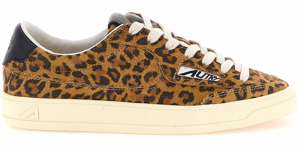 Autry Brown Cowhide Low Top Sneakers