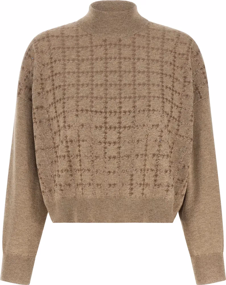 Brunello Cucinelli Beige Cashmere Cardigan
