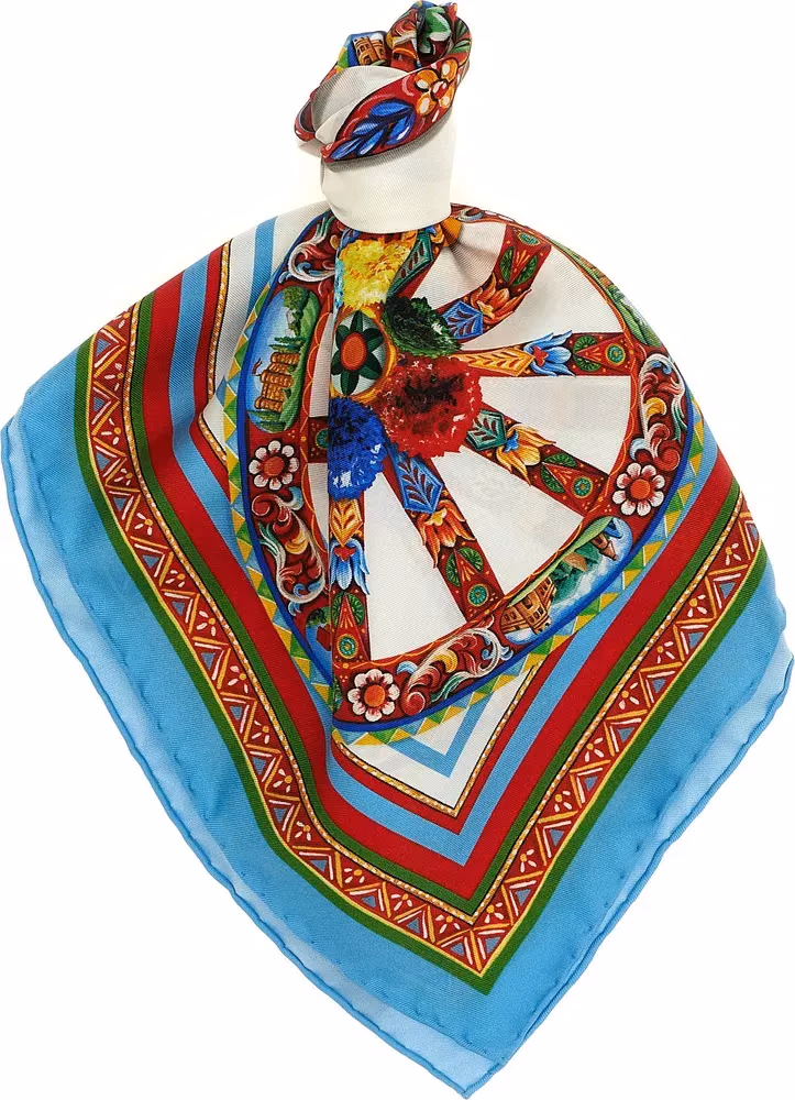 Dolce & Gabbana Multicolor Silk Scarf