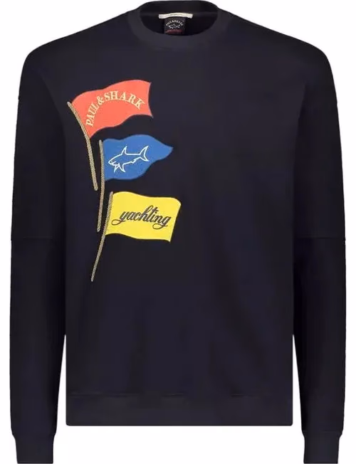 Paul & Shark Blue Cotton Sweatshirt