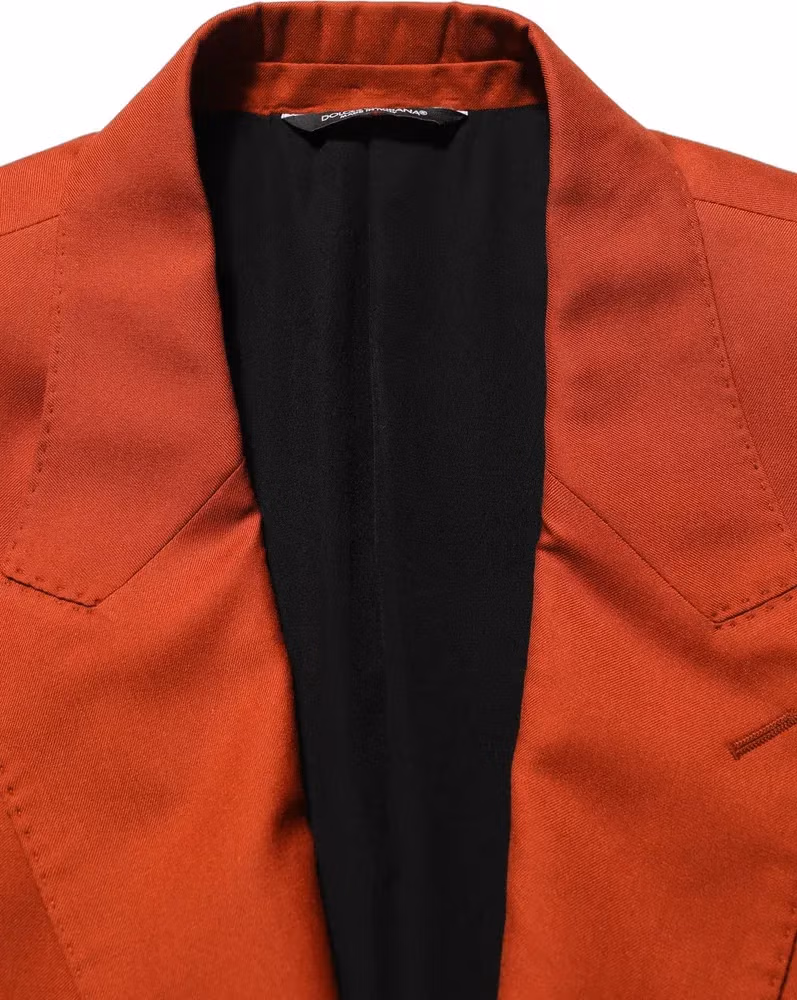 Dolce & Gabbana Red Cashmere Single Breasted Blazer Jacket