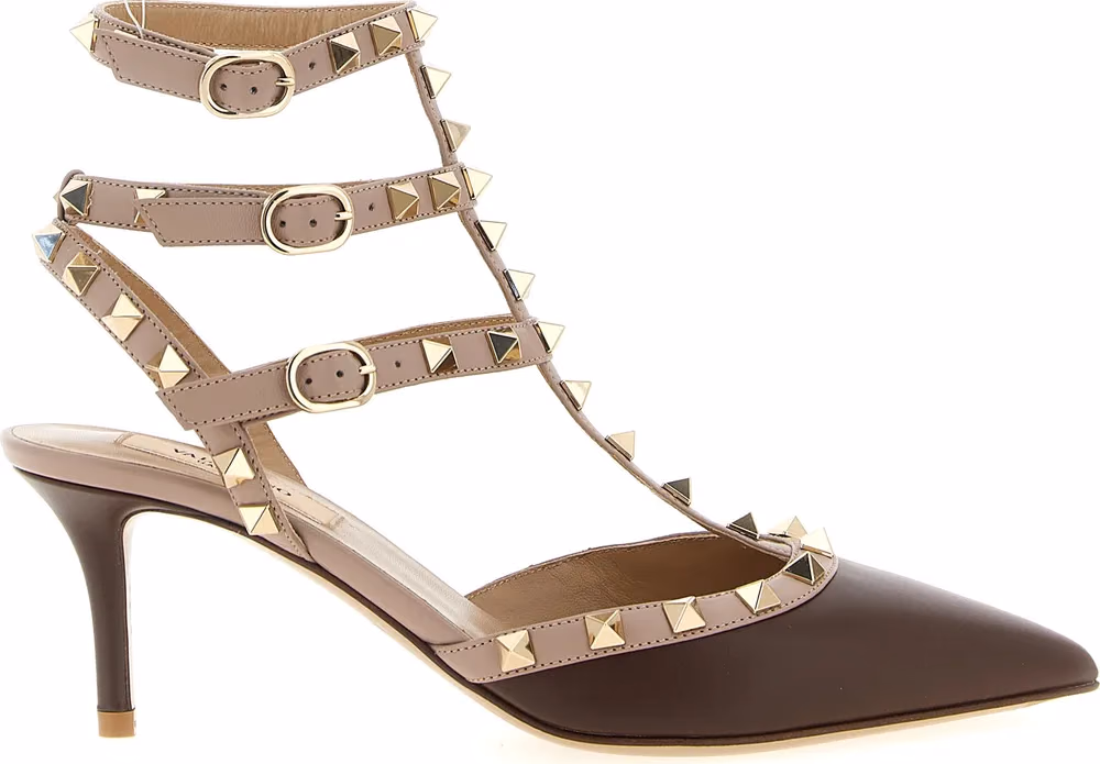 Valentino Garavani Multicolor Lamb Leather Mid Heel Pumps