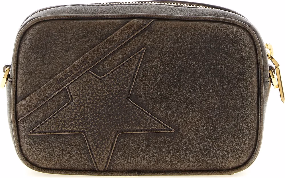 Golden Goose Brown Cowhide Clutch Bag